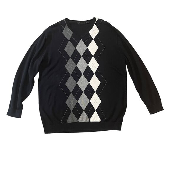Claiborne Men's Argyle Diamond Crewneck Sweater Size 2XL‎ - Picture 1 of 10